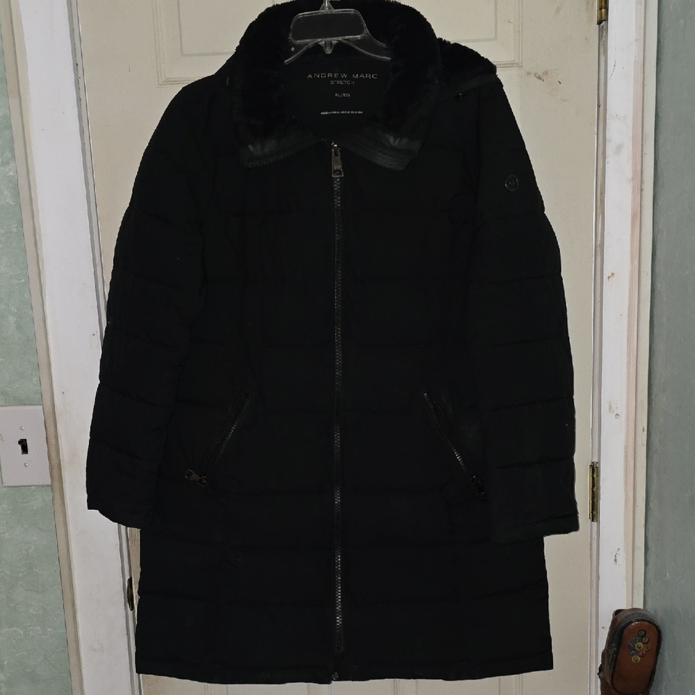 Andrew Marc Women's Dark Puffer Jacket